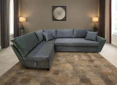 Manx 3-seat sofa with full back - red beech wood - HST-049