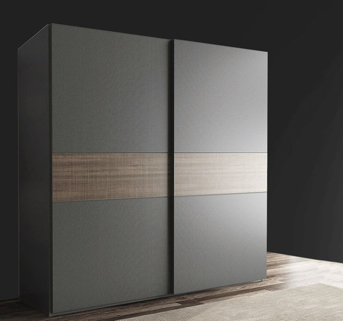 دولاب خشب MDF ميلامين 160×50×200 سم