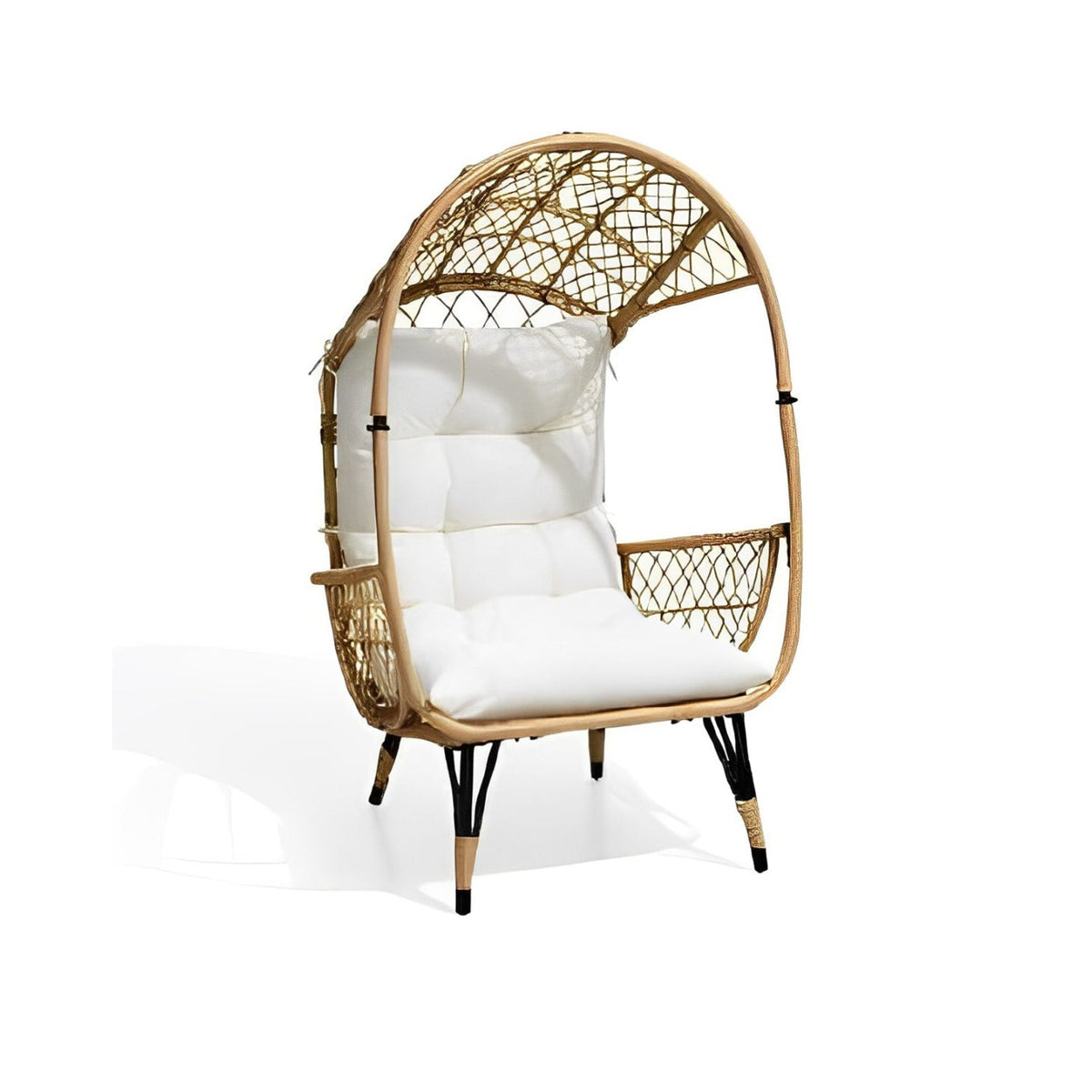 Clara Rattan Chair in Ghost Beige - OS-397