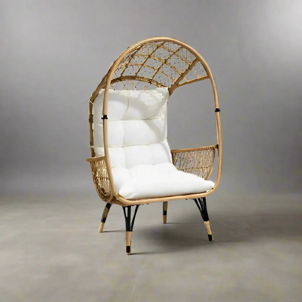 Clara Rattan Chair in Ghost Beige - OS-397