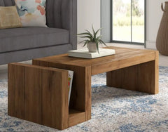 Natural wood coffee table - 120 * 45 - ELG-044