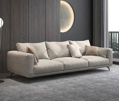 Beech wood sofa with linen or velvet fabric - KYN-077