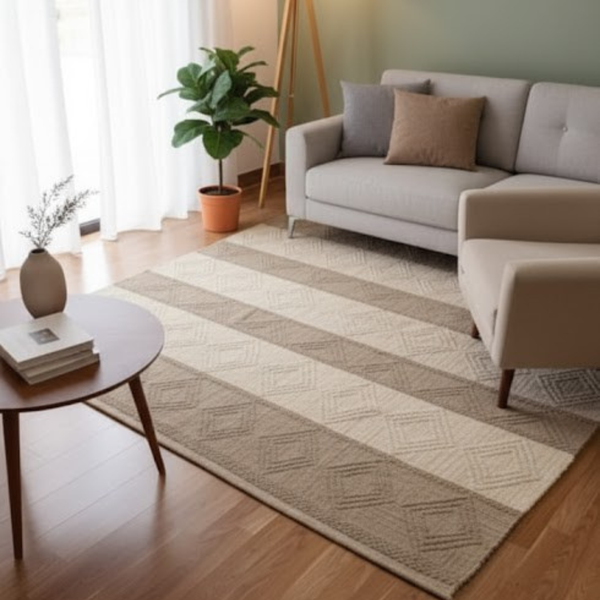 سجاد هاند ميد صوف فاخر متعدد المقاسات – موديل HAZ-082