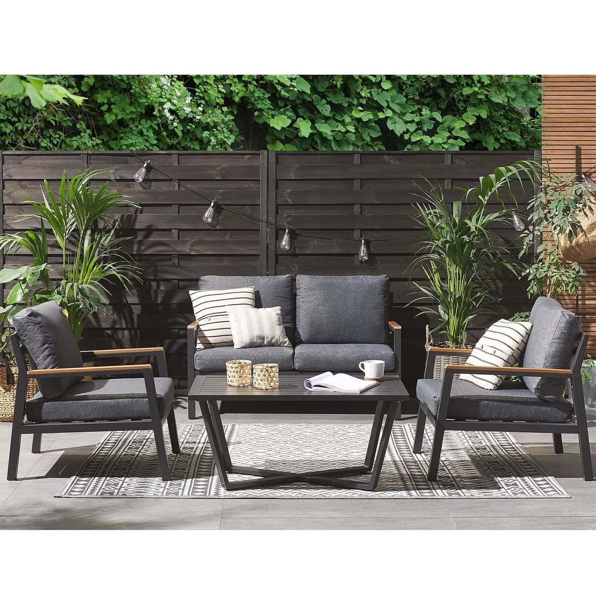 Aluminum living room set for 4 people - OS-328