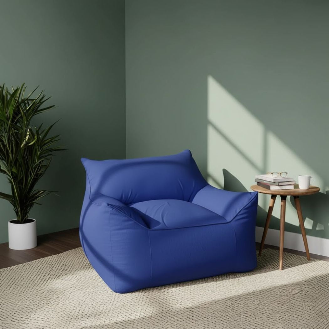 Bean bag chair waterproof comfortable and distinctive in shape in navy blue ELH-063