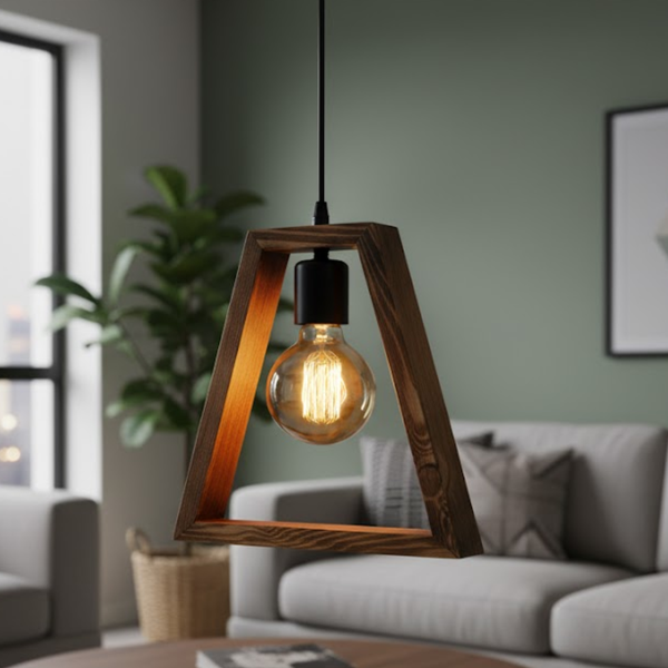 دلاية سقف فردية خشب طبيعي طلاء شفاف عازل – ستايل خشبي محروق – موديل SKN-020 من أوسكار فرنتشر