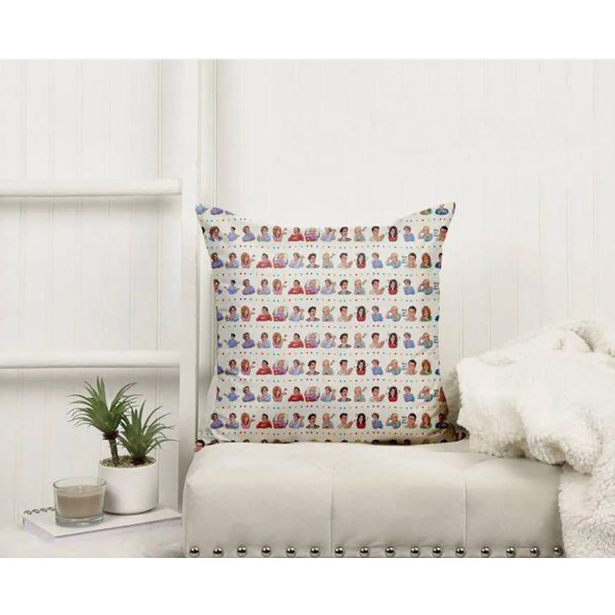 Plush children's pillow in linen - PRV-023
