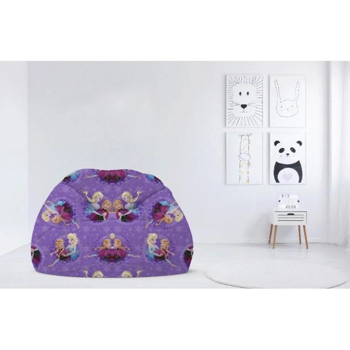 Children's plush bean bag with linen - PRV-066