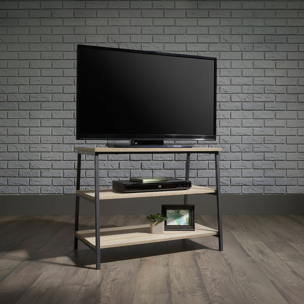 Iron and melamine wood TV table - MTC-073