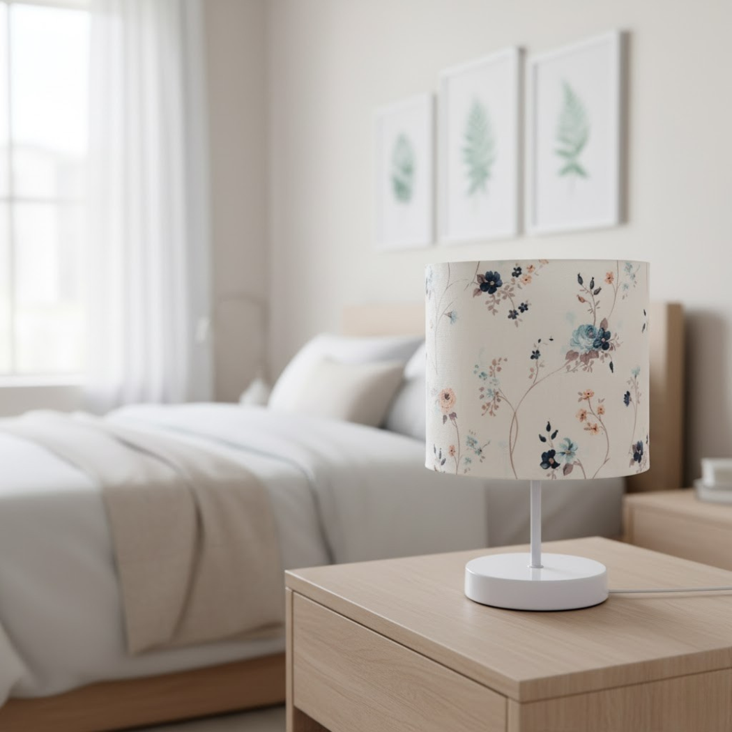 Modern Lamp WDD-031 – Elegant design with iron chassis and heat-resistant vacuum layer with luxury printed fabric