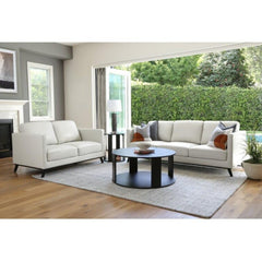 Beech wood sofa set - velor fabric - ENT-029