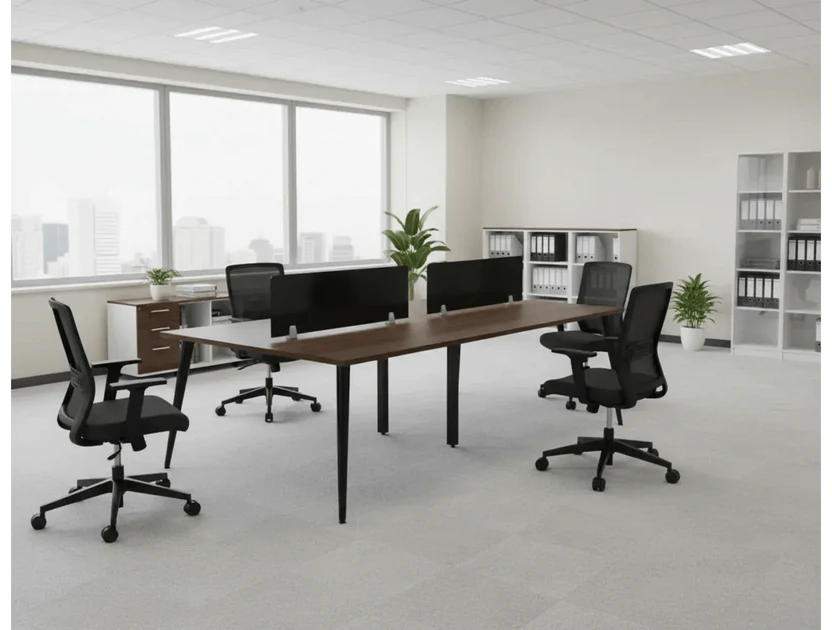 Steel and MDF Wood Double Work Cell with Practical Design for Offices – WAF-280