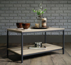 Iron and Melamine Wood Coffee Table - MTC-072