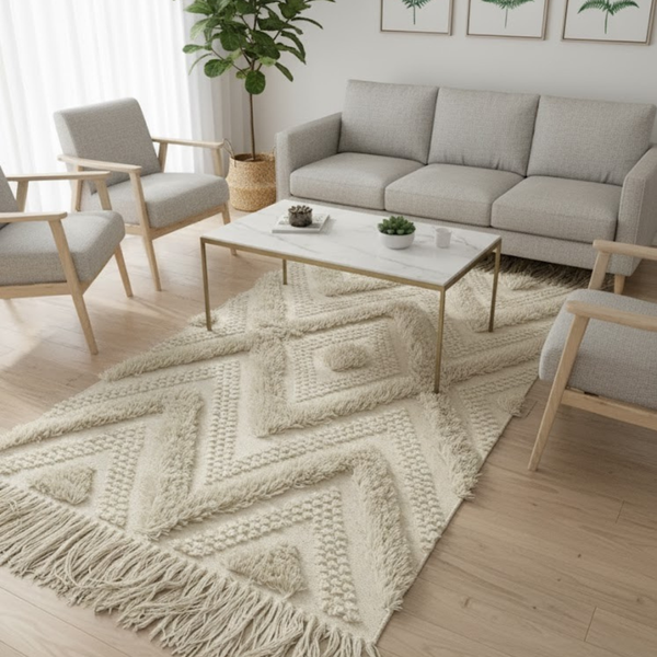 سجاد هاند ميد صوف فاخر متعدد المقاسات – موديل HAZ-036 من أوسكار فرنتشر