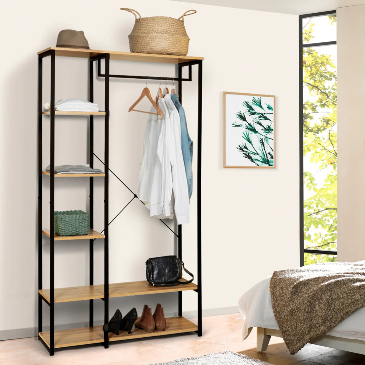 Large MDF Wood Dresser with Practical Design for Clothing Organization – WAF-272