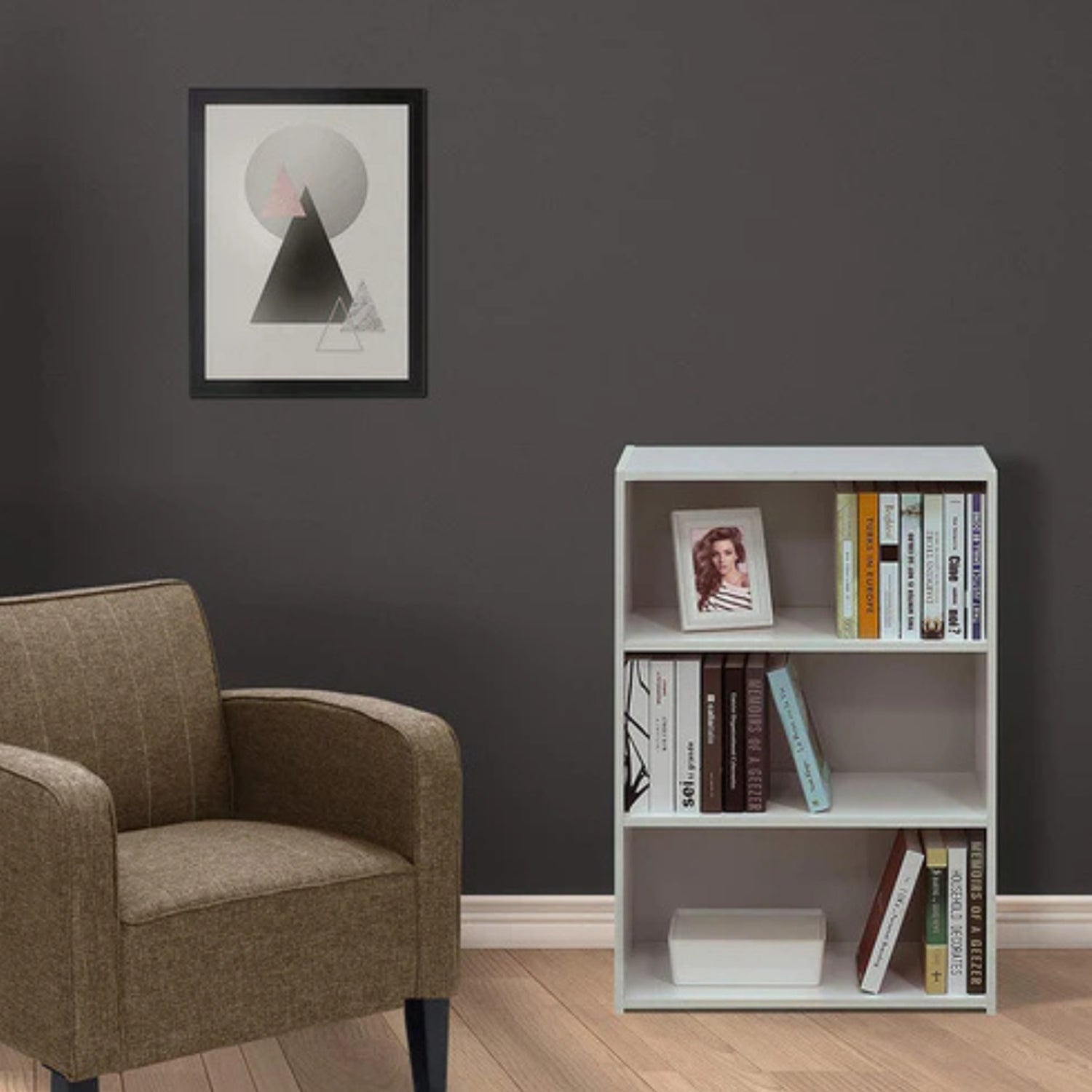 Bookcase High Resolution High quality MDF wood bookcase - OSM-450 – اوسكار للأثاث