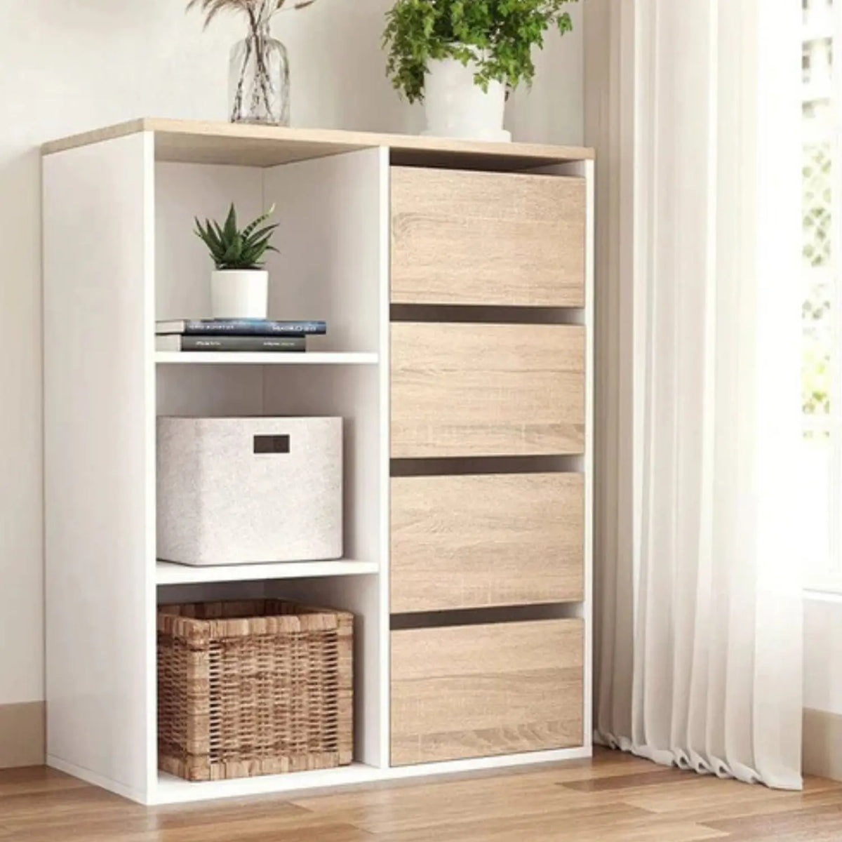 High quality MDF wood bookcase - OSM-464