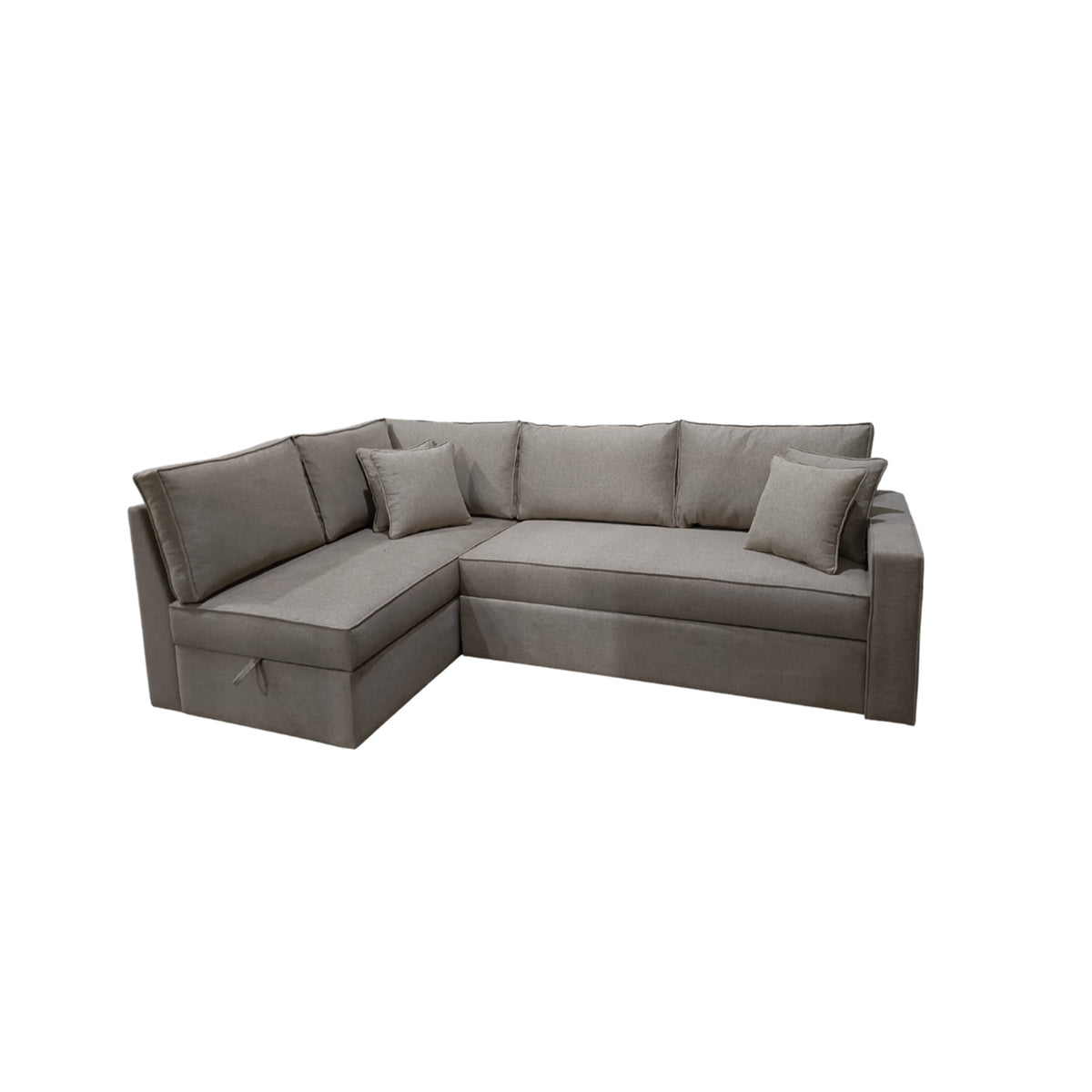Manx 3-seat sofa with full back - red beech wood - HST-051