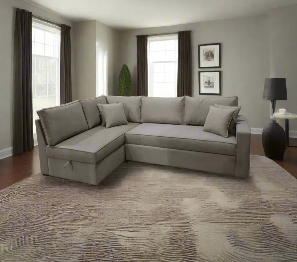 Manx 3-seat sofa with full back - red beech wood - HST-051
