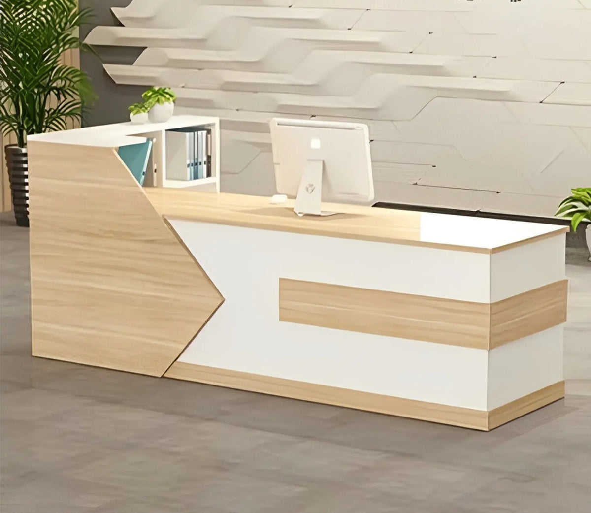 مكتب استقبال - Reception Counter - خشب MDF اسباني - CEM-072