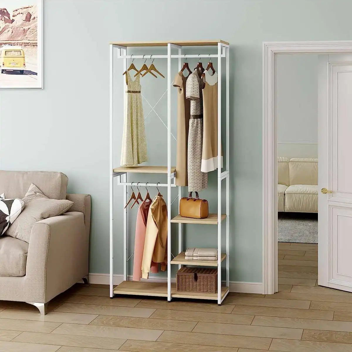 Large MDF Wood Dressing Table with Practical Design for Clothing Organization – WAF-262