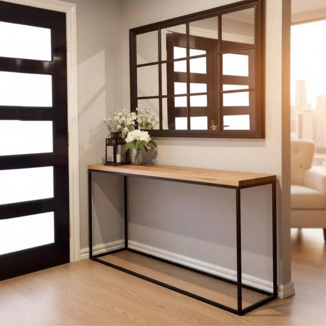 Modern Console ELET-032 – Iron with MDF Wood in an Elegant Design for Entrance and Living Room