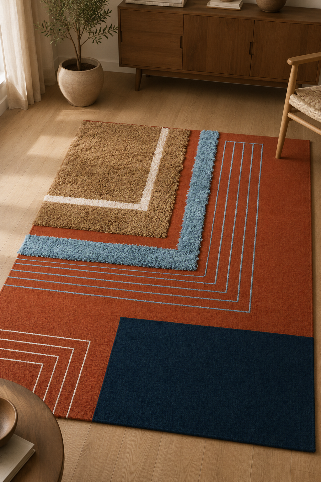Handmade wool floor rug from Oscar Furniture – Rof-129