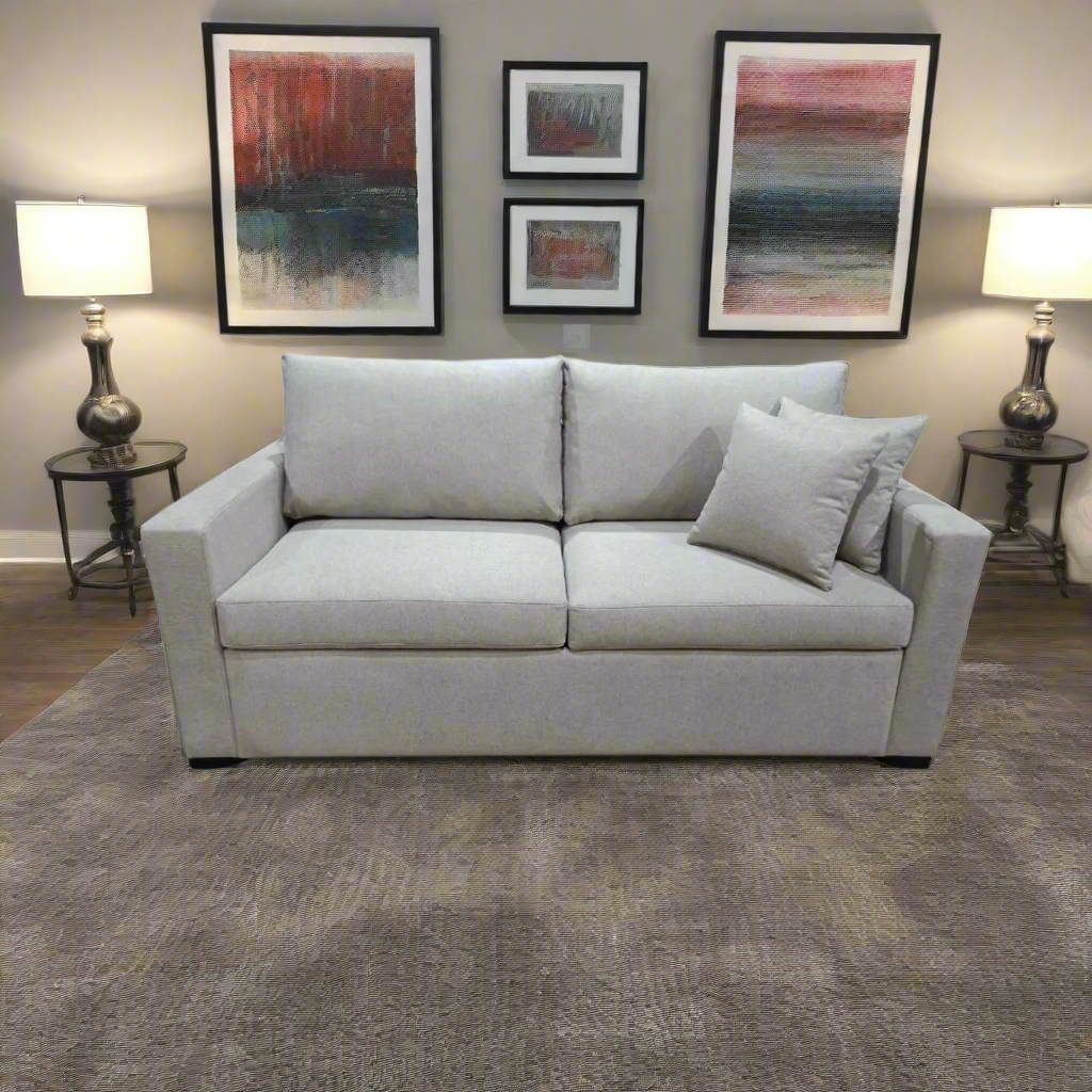 Modern mobile fixed sofa - red beech wood - HST-122