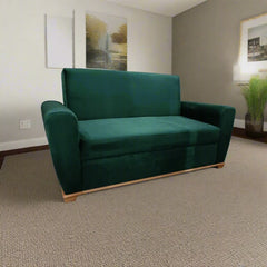 Manx 2-Seater Sofa Bed - Red Beech Wood - HST-088