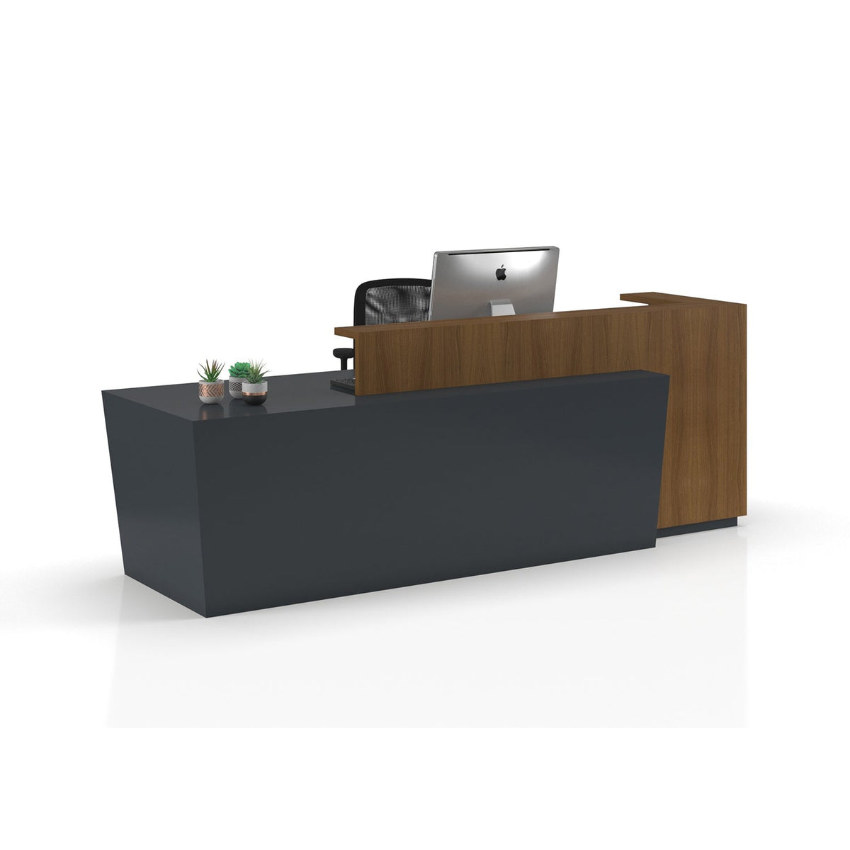 Reception desk - Reception Counter - Spanish MDF wood - CEM-094