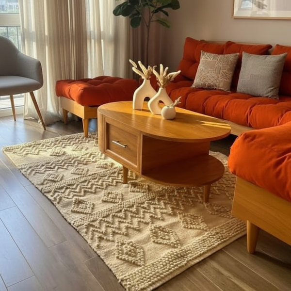 سجاد هاند ميد صوف فاخر متعدد المقاسات – موديل HAZ-015 من أوسكار فرنتشر