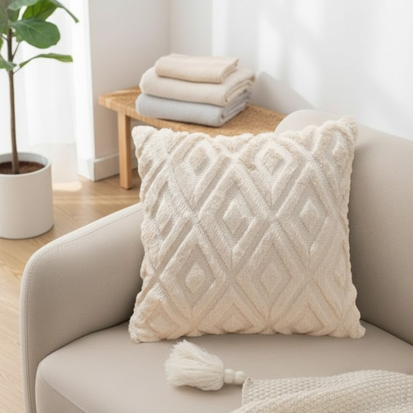 كوشن صوف هاند ميد مقاس 45×45 سم من أوسكار فرنتشر – تصميم مميز HAZ-127