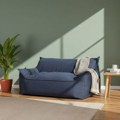 Very distinctive and comfortable bean bag sofa in navy blue ELH-066