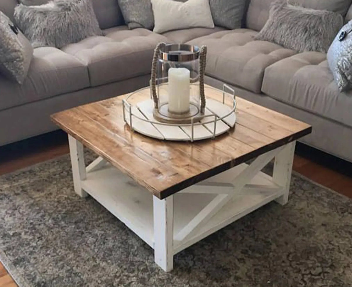 Natural wood coffee table - 75 * 45 - ELG-042