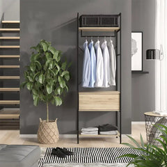 دريسنج خشب MDF كبير بتصميم عملي لتنظيم الملابس – WAF-227