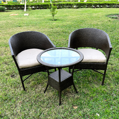 Urban Out Rattan 2 Chair and Table Set - OS-459