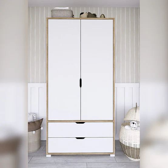 Large MDF Wood Wardrobe with Practical Design for Organizing Clothes – WAF-218
