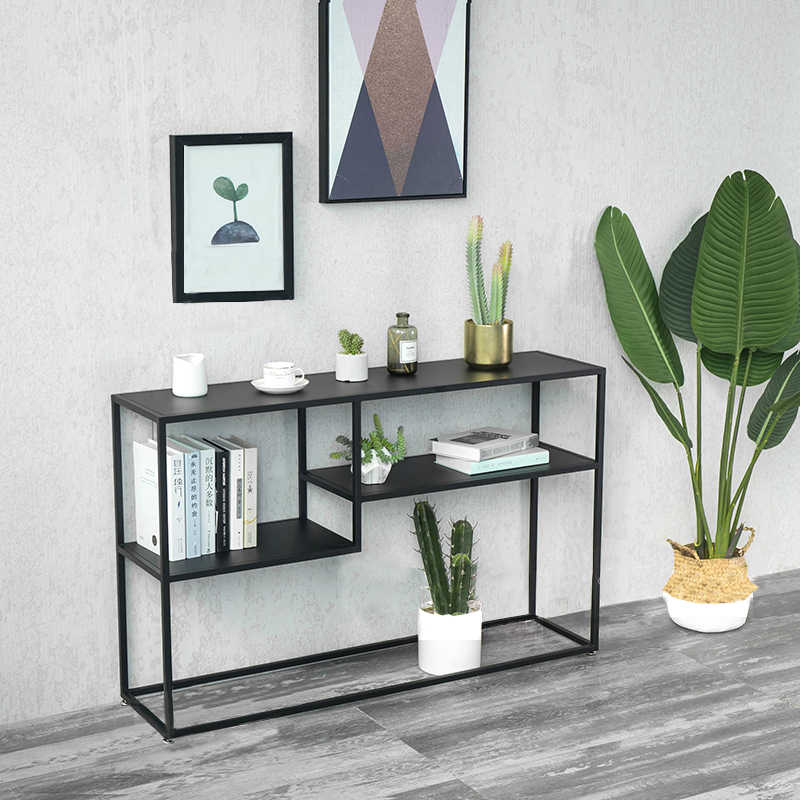 Steel coated console – high-quality MDF wood surface – elegant modern design – model ZSL-048