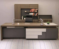 High-quality Spanish MDF wooden manager’s desk – a durable, modern design suitable for professional offices
