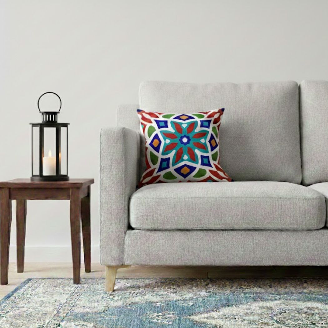 Ramadan Cushion 40×40 cm with Fiber Filling and Zipper – Elegant Ramadan Design | OS-RAM-043