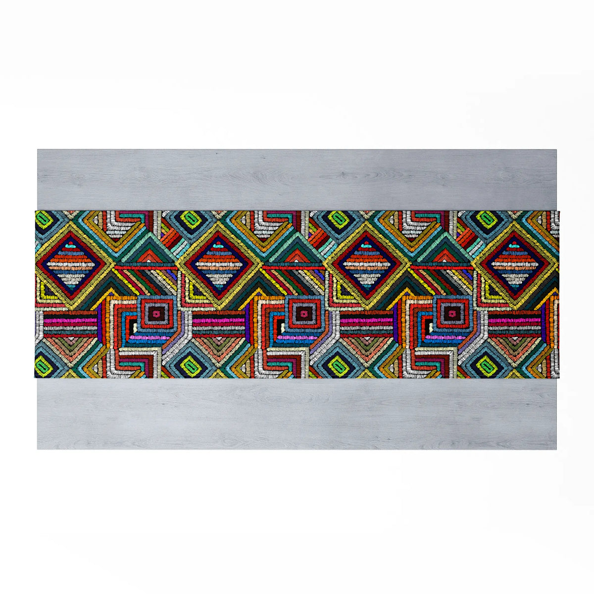 Velvet fabric dining tablecloth in linen - PRV-201