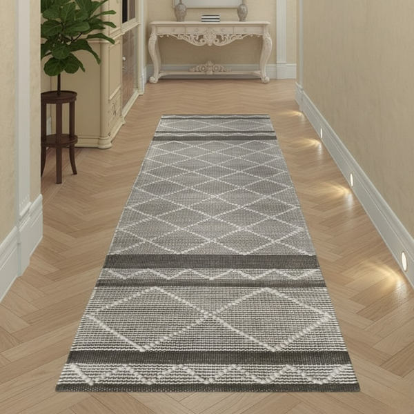 سجادة صوف يدوية الصنع متعددة الألوان – موديل KHM-012 من أوسكار فرنتشر