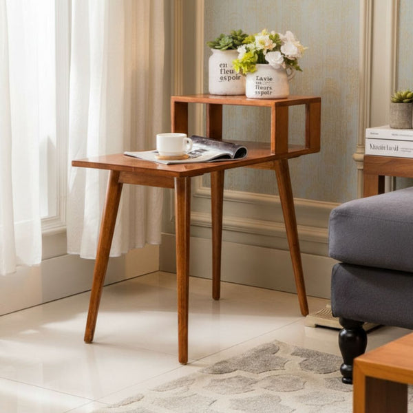 تربيزة جانبية خشب كونتر وأرجل موسكي بدهان دوكو + أوستر – موديل CHW-073