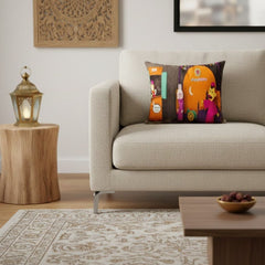 Soft and elegant velvet fabric cushion OS-RAM-006