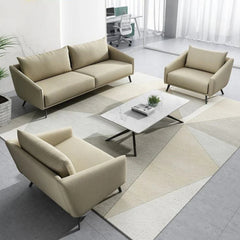 Beech wood sofa set - velor fabric - ENT-045