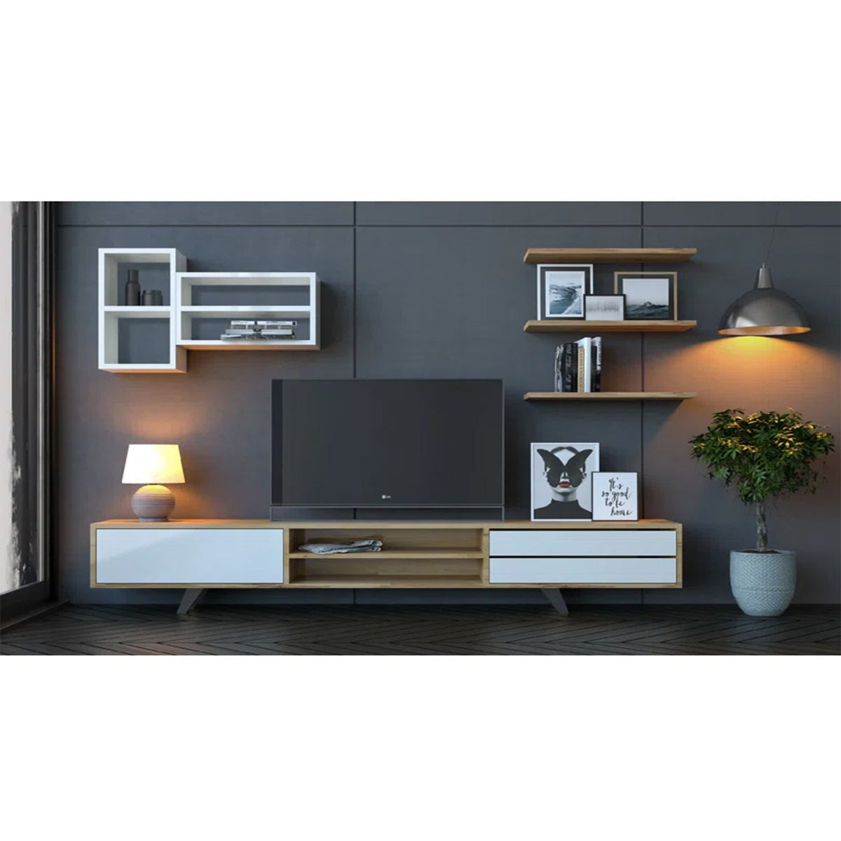 TV table made of treated Spanish MDF wood - OFS-005