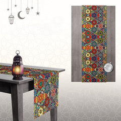 Ramadan Dining Tablecloth Velvet Sabia Imported in Two Sizes – A Touch of Elegance for the Ramadan Table | OS-RAM-111