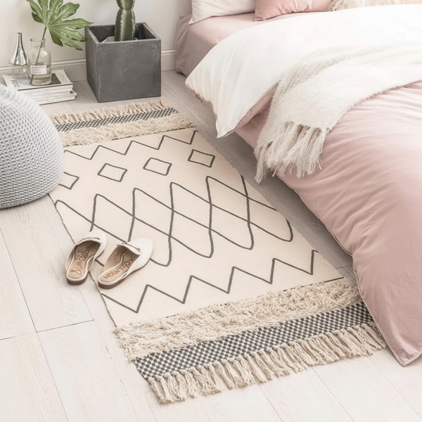 سجادة صوف يدوية الصنع متعددة الألوان – موديل KHM-001 من أوسكار فرنتشر