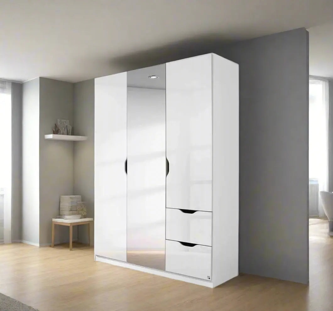 MDF wood wardrobe with melamine layer - KYN-111