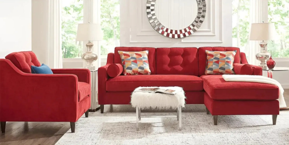Beech wood sofa and chair with linen or velvet fabric - KYN-065